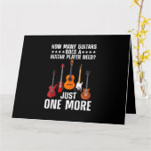 ギタおもしろいープレーヤーアート女子男性へギタリスト区 カード (黄色い花)