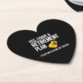ギタおもしろいープレーヤー退職金 ペーパーコースター (アングル)