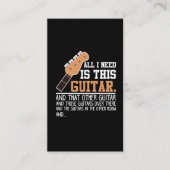 ギタおもしろいー奏者ギタリストすべてのギターが必要 名刺 (正面)