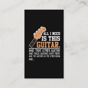 ギタおもしろいー奏者ギタリストすべてのギターが必要 名刺