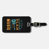 ギタおもしろいー退職した音楽を作る退職計画 ラゲッジタグ (正面横)