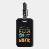 ギタおもしろいー退職した音楽を作る退職計画 ラゲッジタグ (正面縦)