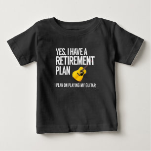 ギタおもしろいー選手の退職祝い ベビーTシャツ