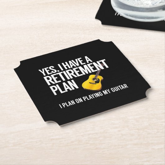 ギタおもしろいー選手の退職祝い ペーパーコースター (アングル)