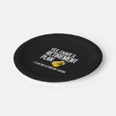 ギタおもしろいー選手の退職祝い ペーパープレート (アングル)