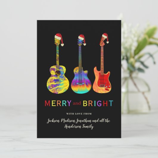 ギタおもしろいー・サンタメリーと明るいクリスマス シーズンカード (スタンド正面)