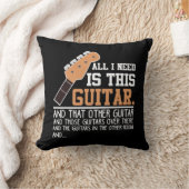 ギタおもしろいー・プレイヤー・ギタリストすべてのギターが必要 クッション (ブランケット)