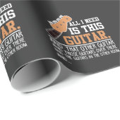 ギタおもしろいー・プレイヤー・ギタリストすべてのギターが必要 ラッピングペーパー (ロールコーナー)