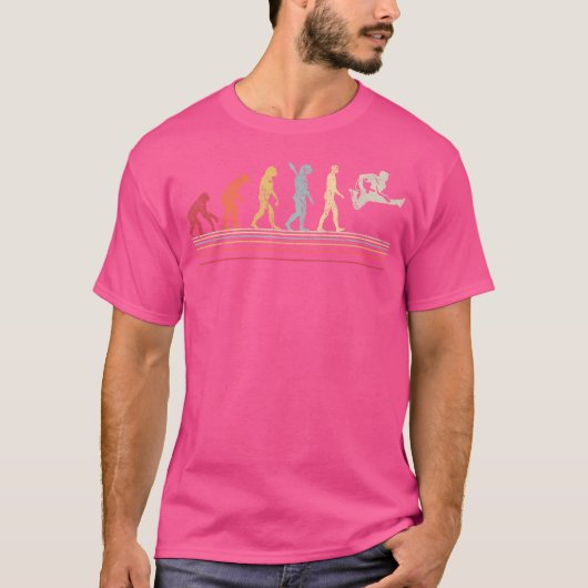 ギタおもしろいーTシャツレトロヴィンテージMの進化 Tシャツ (正面)