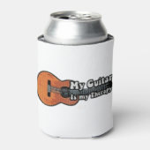ギタやる気を起こさせるーことわざ用ギター 缶クーラー (缶正面)