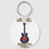 ギタやる気を起こさせるー引用文用ギター キーホルダー (正面)