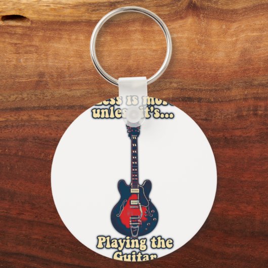 ギタやる気を起こさせるー引用文用ギター キーホルダー (正面)