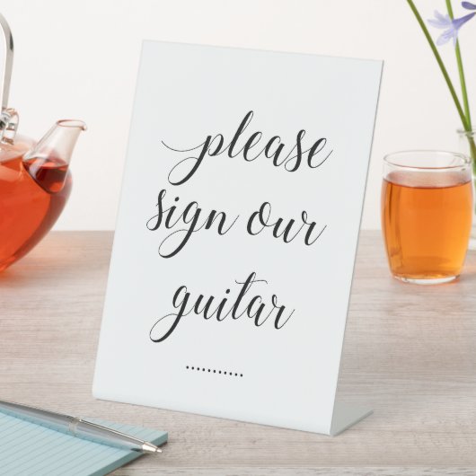 ギタエレガントーにサインして結婚くれ 台座サイン (インサイチュ)