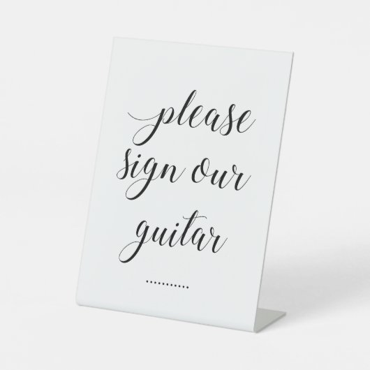 ギタエレガントーにサインして結婚くれ 台座サイン (正面)