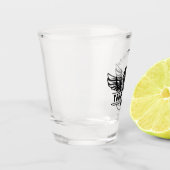 ギタカスタムー演奏者の飲み物用品バーガラス ショットグラス (左)