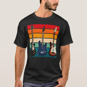 ギタカッコいいープレーヤー男性ヴィンテージアコースティックGui Tシャツ