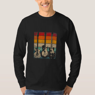 ギタカッコいいープレーヤー男性ヴィンテージアコースティックGui Tシャツ