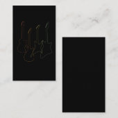 ギタカラフルーミュージシャン・ギタリスト 名刺 (正面/裏面)