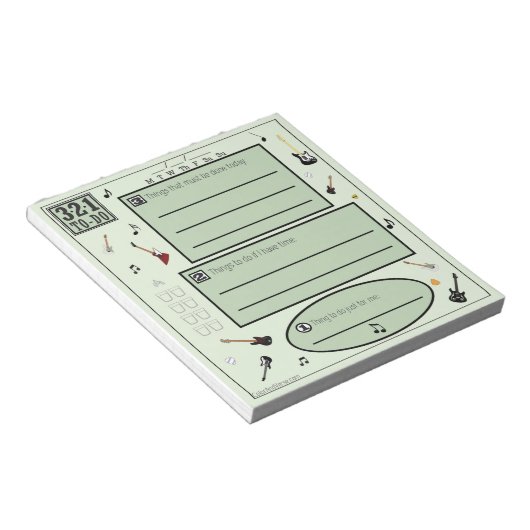 ギタカラフルー愛好家のリストを作成するには ノートパッド (アングル)