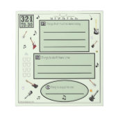 ギタカラフルー愛好家のリストを作成するには ノートパッド (正面)