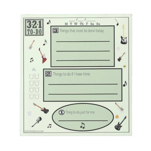 ギタカラフルー愛好家のリストを作成するには ノートパッド (正面)