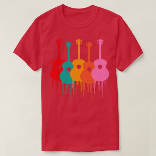 ギタカラフルー1 Tシャツ (デザイン正面)