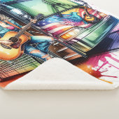 ギタカラフルー・ツアーバス付きシンガーカスタム シェルパブランケット (3/4)