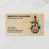 ギタカラフルー | 音楽 名刺 (正面)