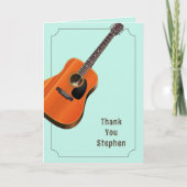 ギタギタパーソナライズされたーありがとうミュージシャンメッセージ サンキューカード (正面)