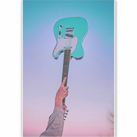 ギタクラシックー作品 シール (正面)