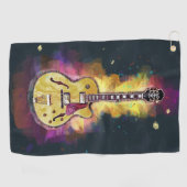 ギタクールパーソナライズされたーアート ゴルフタオル (横)