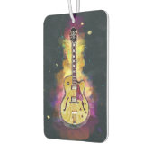 ギタクールパーソナライズされたーアート |鮮やかな黄色のピンク カーエアーフレッシュナー (左)