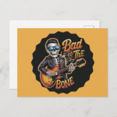 ギタクールーで骨に悪いスケルトン シーズンポストカード (正面/裏面)