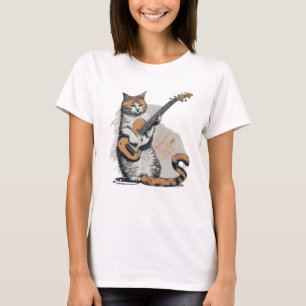 ギタクールーのオレンジキャットジャム Tシャツ