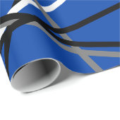 ギタクールーストライプのルブルーグレイ白黒 ラッピングペーパー (ロールコーナー)