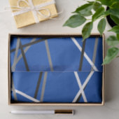 ギタクールーストライプのルブルーグレイ白黒 薄葉紙 (ギフト)