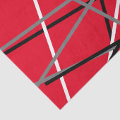 ギタクールーストライプのレッドグレーホワイトブラック 薄葉紙 (詳細)