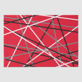 ギタクールーストライプのレッドグレーホワイトブラック 薄葉紙