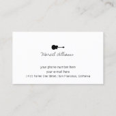 ギタクールー先生用音楽名刺 名刺 (裏面)