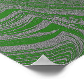 ギタグランジーポスター、緑 ポスター (角)