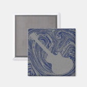 ギタグランジーマグネット王室のブルー マグネット (正面/裏面)