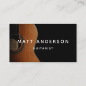ギタスタイリッシューミュージシャンブミニマルルー 名刺 (正面)