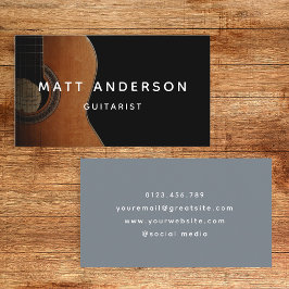 ギタスタイリッシューミュージシャンブミニマルルー 名刺