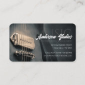 ギタスタイリッシューミュージックスタジオナッシュビルミュージシャン 名刺 (正面)