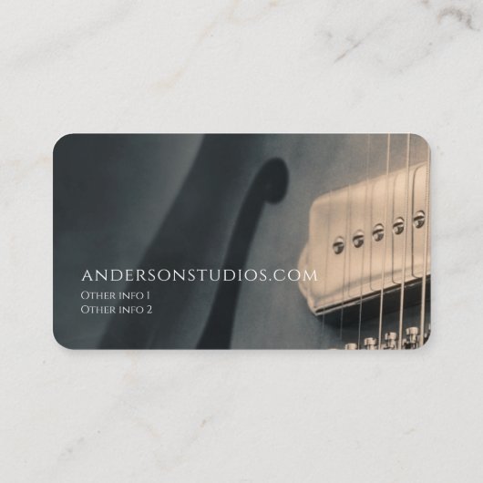 ギタスタイリッシューミュージックスタジオナッシュビルミュージシャン 名刺 (裏面)