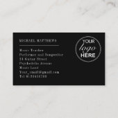 ギタスタイリッシュー先生カスタムロゴ 名刺 (裏面)