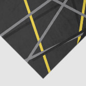 ギタストライプのーイエローグレーホワイトブラック 薄葉紙 (詳細)