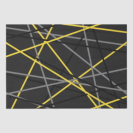 ギタストライプのーイエローグレーホワイトブラック 薄葉紙