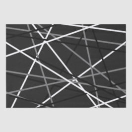 ギタストライプのーグレイ白黒 薄葉紙