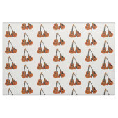 ギタスペインのーアコースティックベースとウクレレ ファブリック (ファットクウォーター)